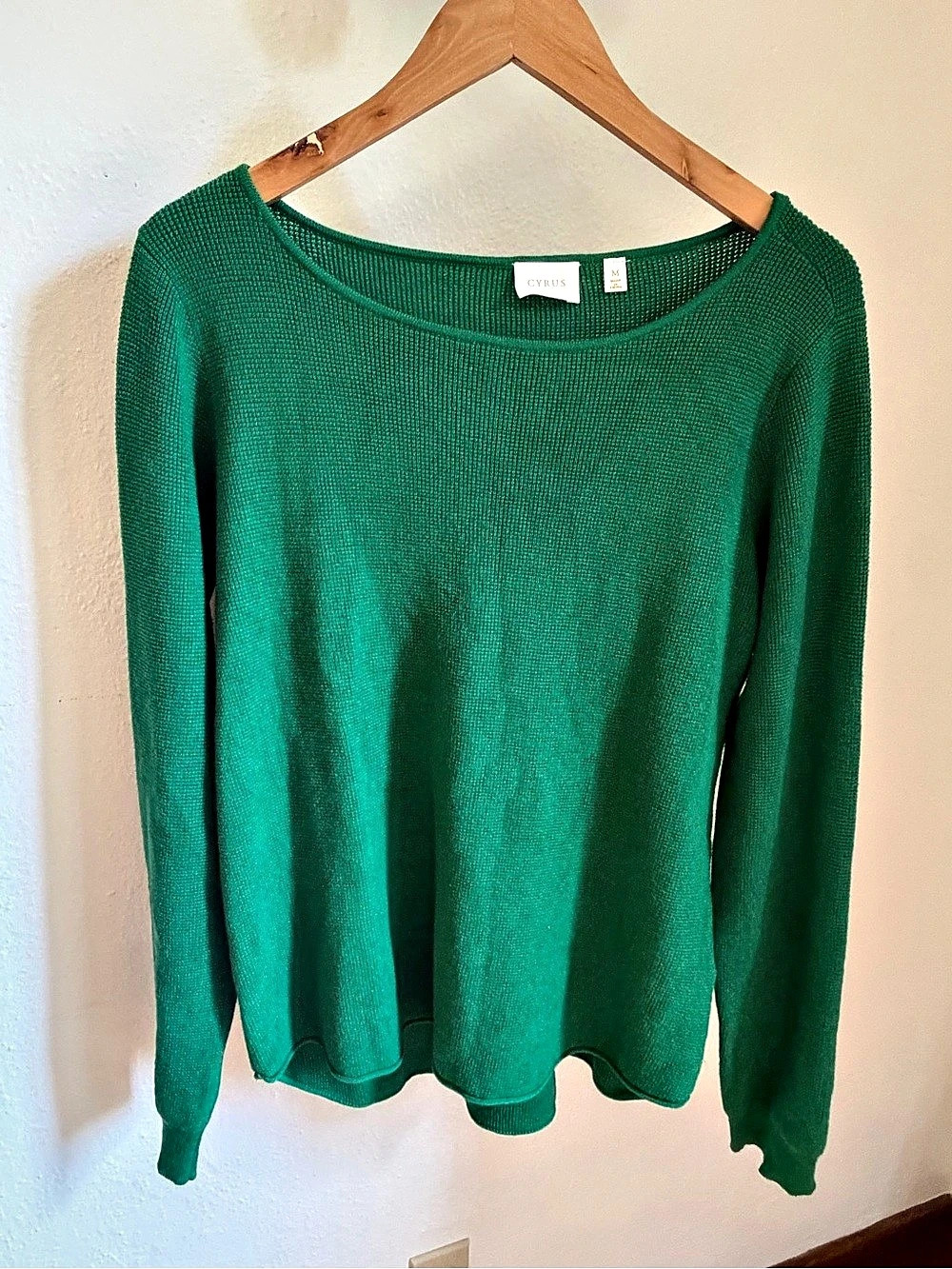 Cyrus Green Crew Neck Sweater Size Medium Like New